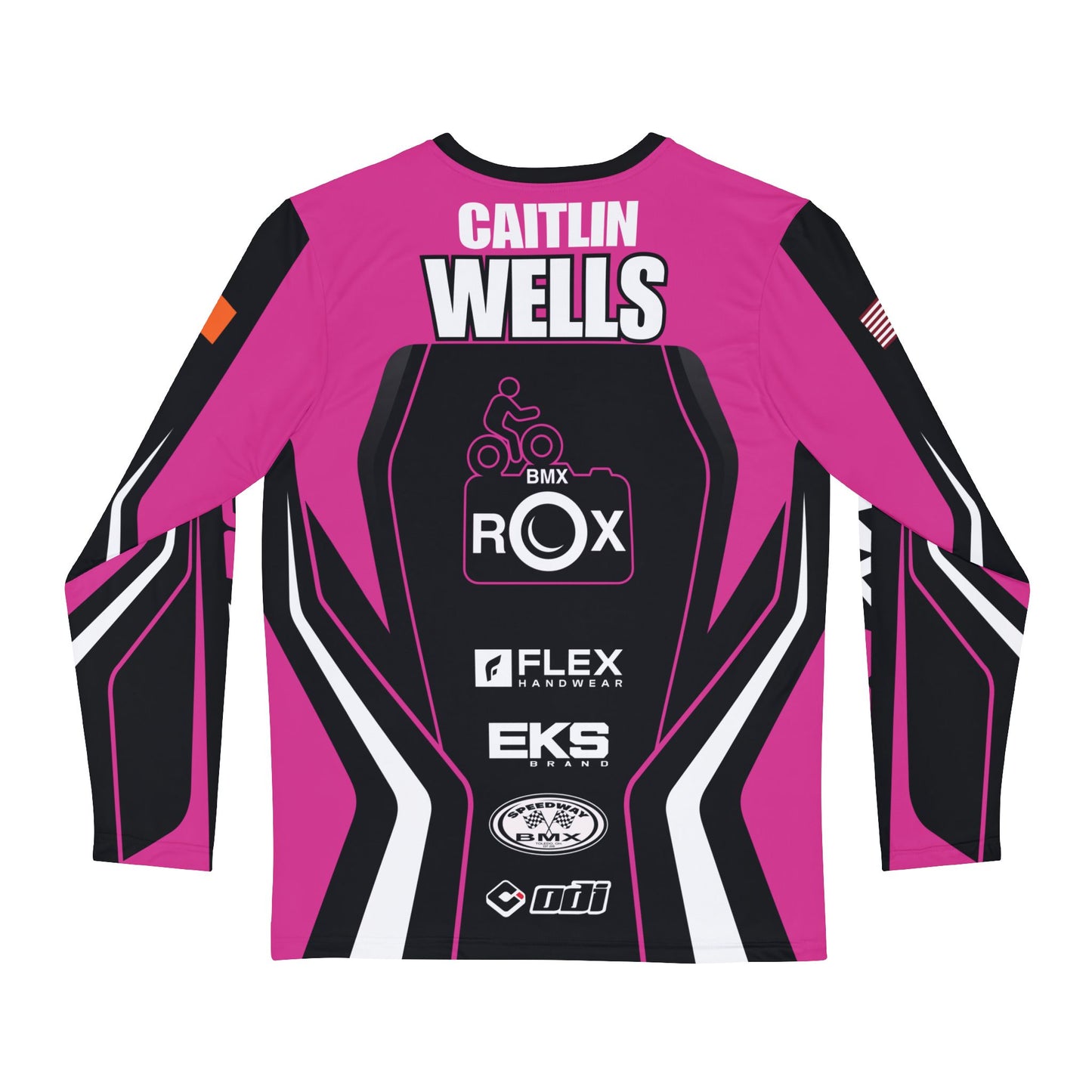 CC BMX Rox Racing Long Sleeve Jersey — Bold Orange & Purple BMX Team Shirt