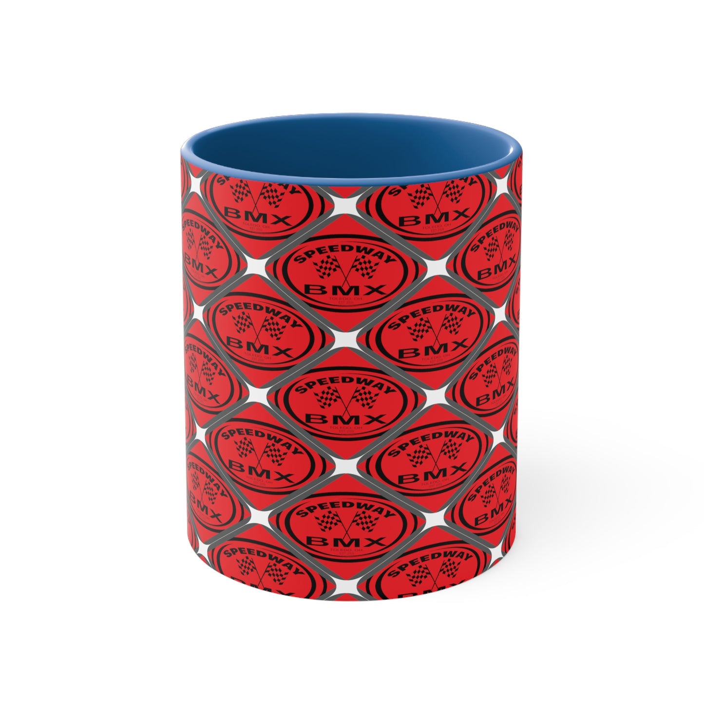 Toledo Speedway, BMX Track Accent Coffee Mug, 11oz