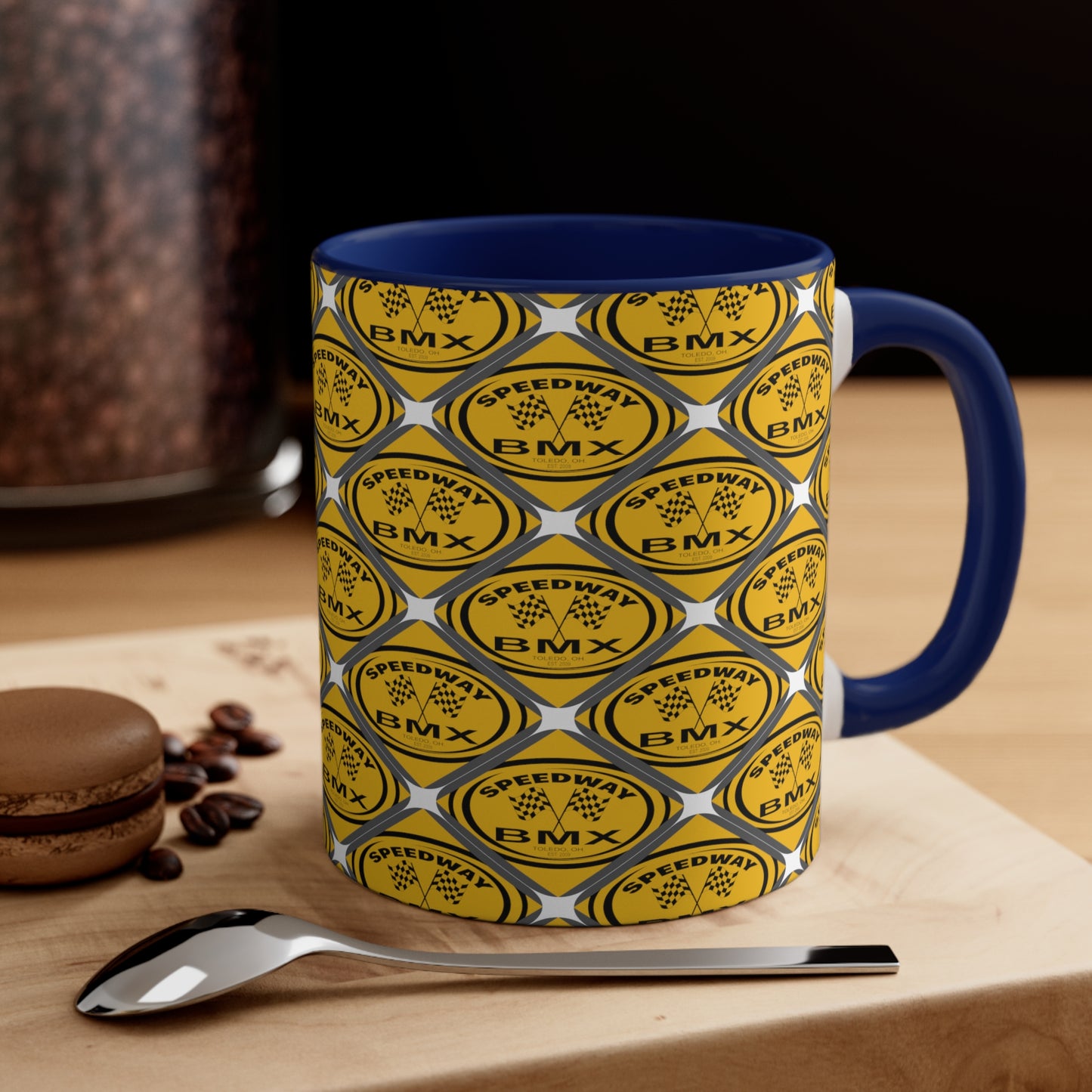 Toledo Speedway, BMX Track Accent Coffee Mug, 11oz