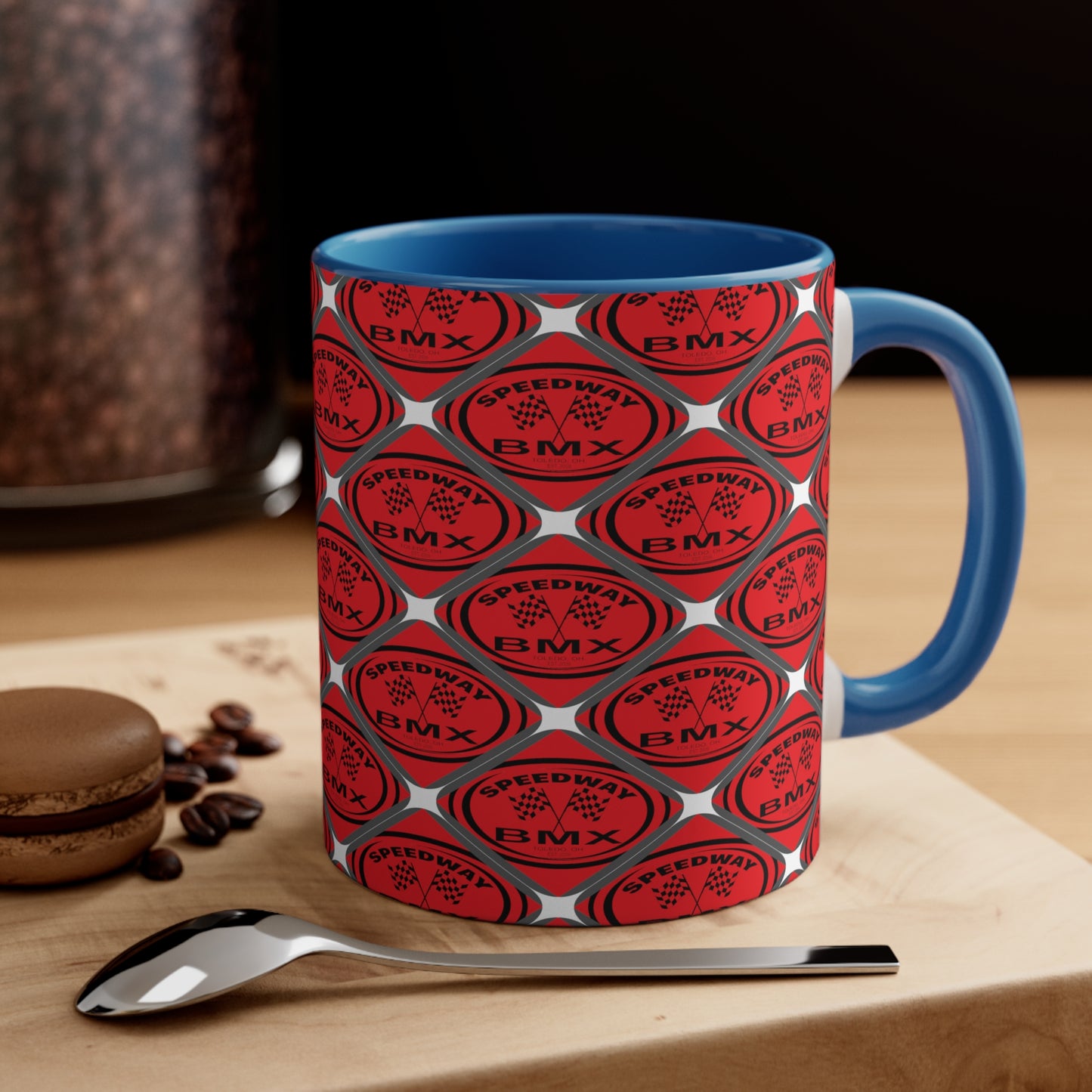 Toledo Speedway, BMX Track Accent Coffee Mug, 11oz