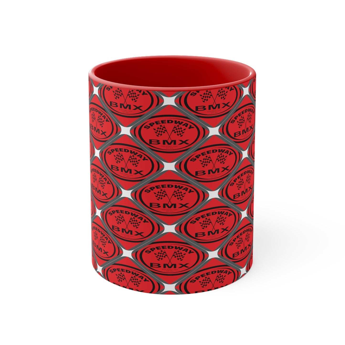 Toledo Speedway, BMX Track Accent Coffee Mug, 11oz