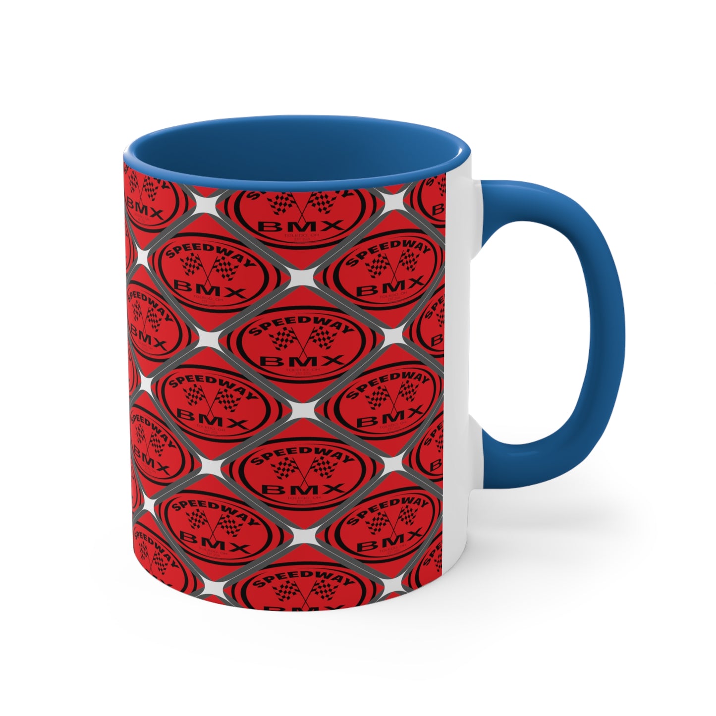 Toledo Speedway, BMX Track Accent Coffee Mug, 11oz