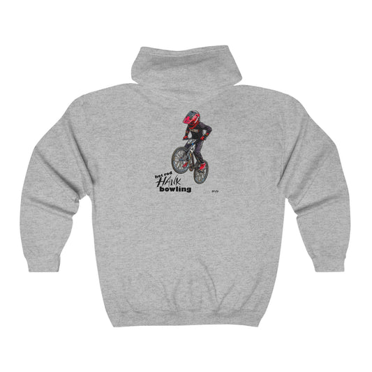 Unisex Heavy Blend™ Full Zip Hooded Sweatshirt Hot Rod Hank