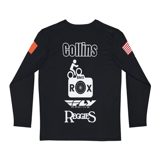 Moe’s Man in Black Long Sleeve Shirt (AOP)