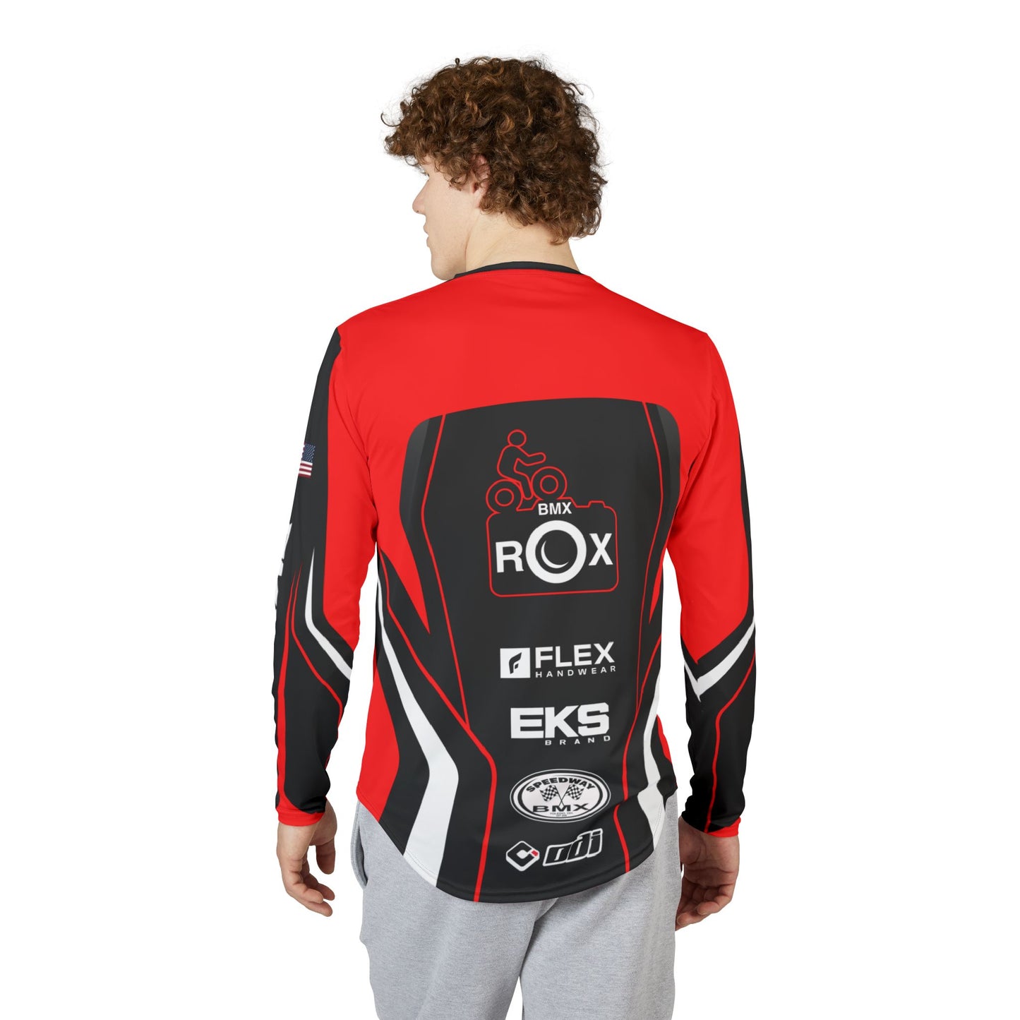 Copy of Copy of BMX Racing Long Sleeve Jersey — Rox Team Graphic UV Protection Shirt