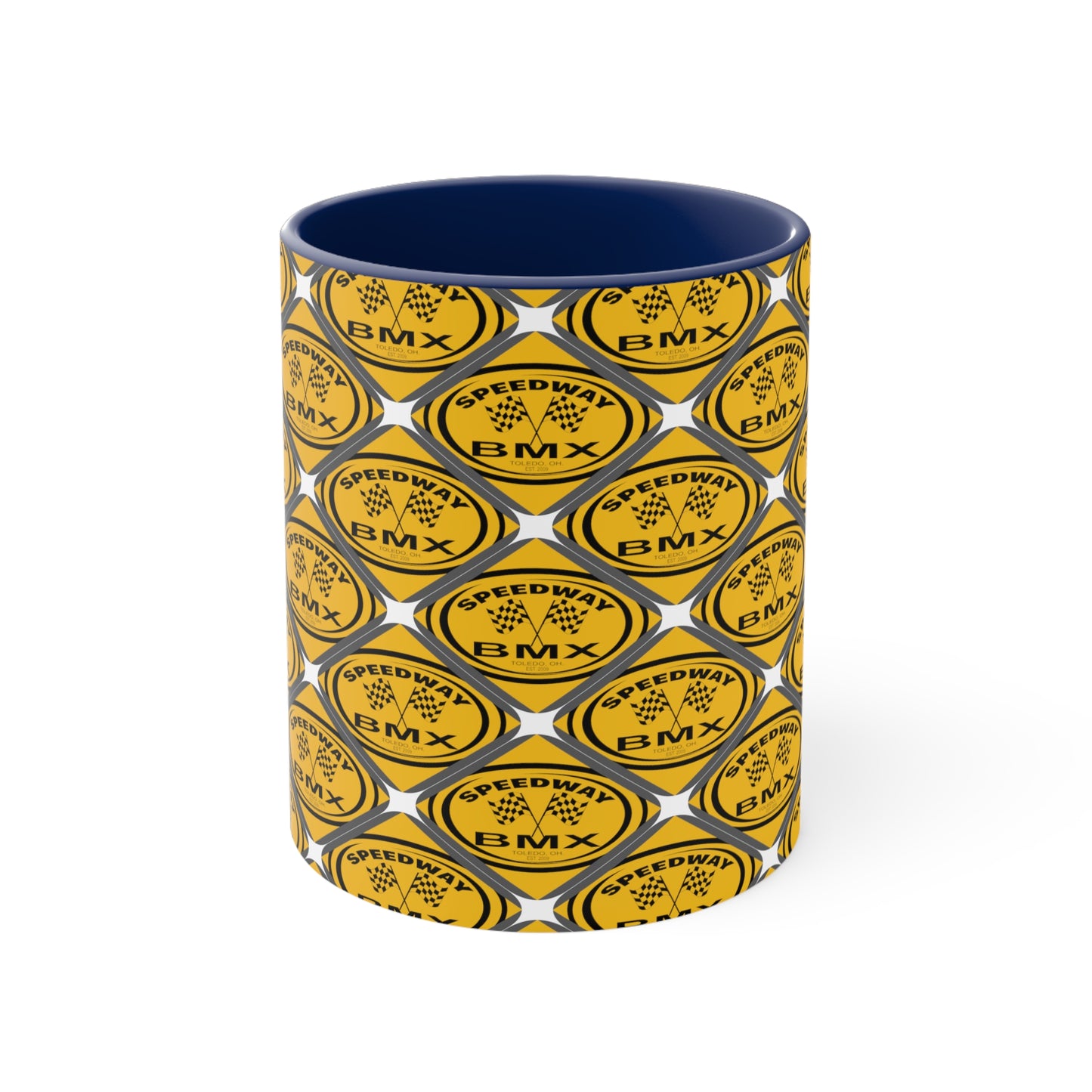 Toledo Speedway, BMX Track Accent Coffee Mug, 11oz