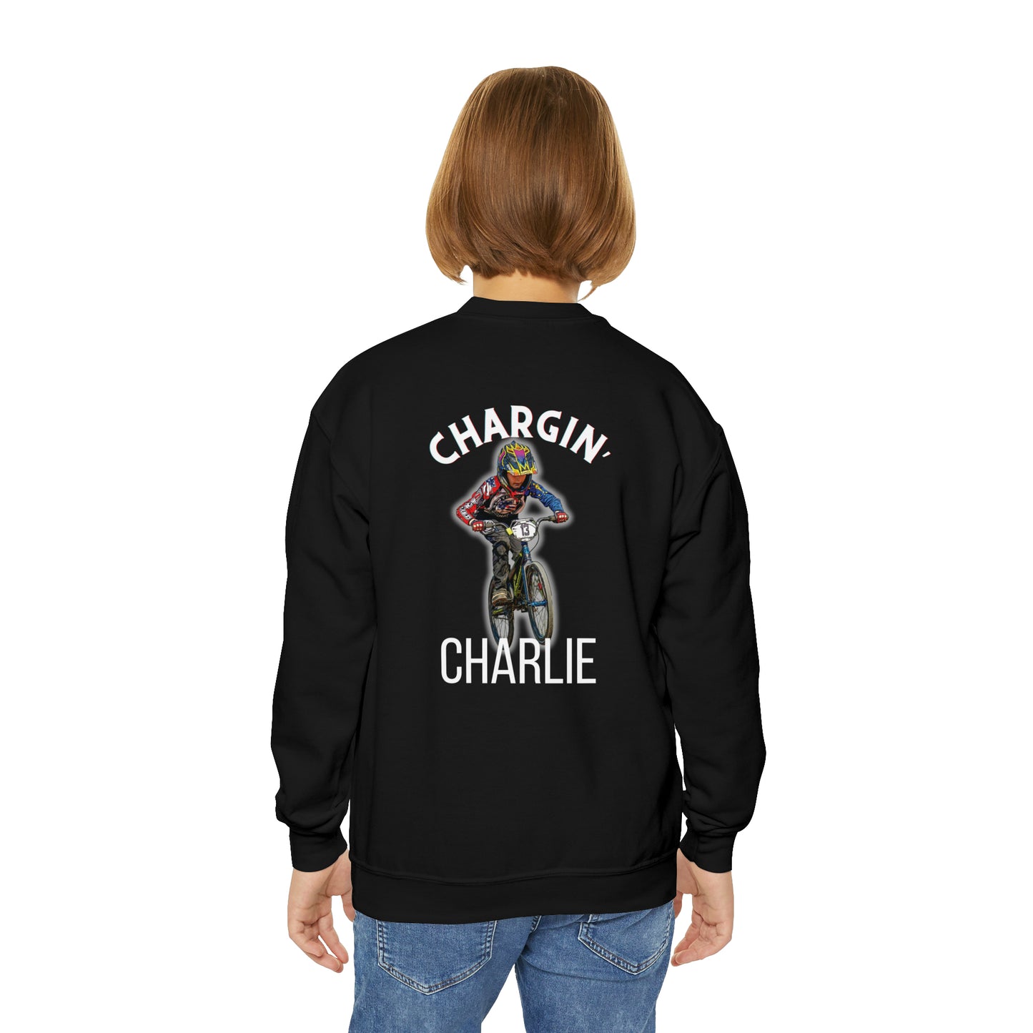 Youth Crewneck Sweatshirt - Chargin’ Charlie