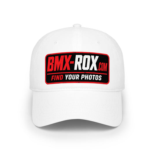 BMX-ROX Low Profile Baseball Cap — "Find Your Photos" Patch Hat