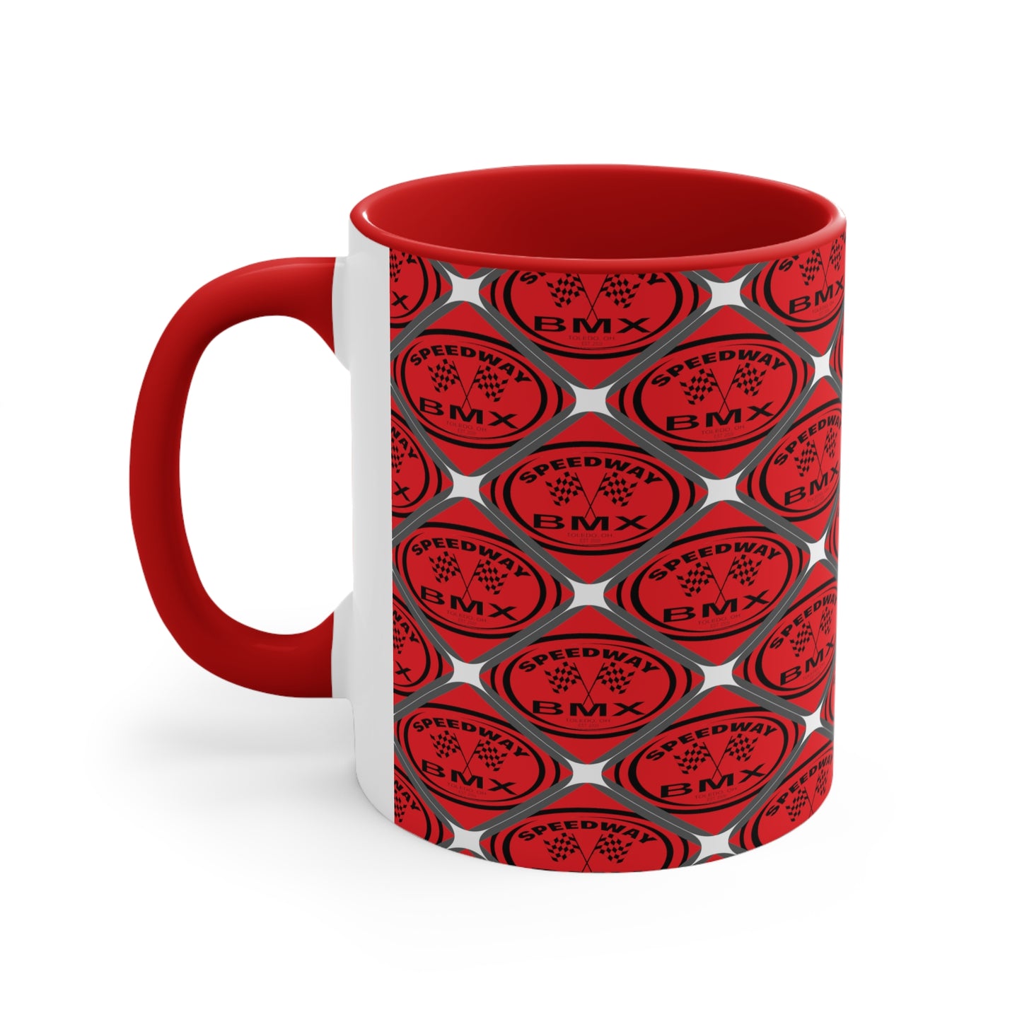 Toledo Speedway, BMX Track Accent Coffee Mug, 11oz