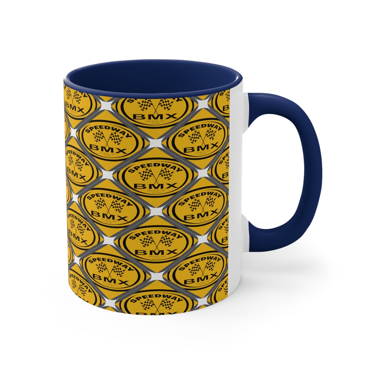 Toledo Speedway, BMX Track Accent Coffee Mug, 11oz