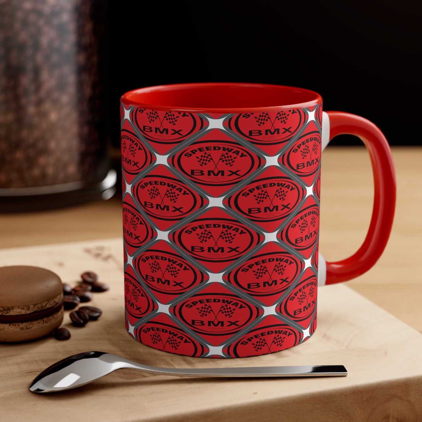 Toledo Speedway, BMX Track Accent Coffee Mug, 11oz