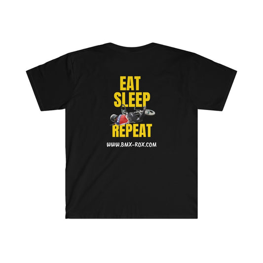 Carly Kane Unisex T-Shirt- Eat, Sleep, Race, Repeat.