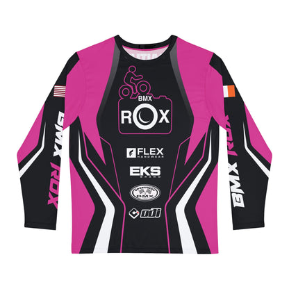 CC BMX Rox Racing Long Sleeve Jersey — Bold Orange & Purple BMX Team Shirt