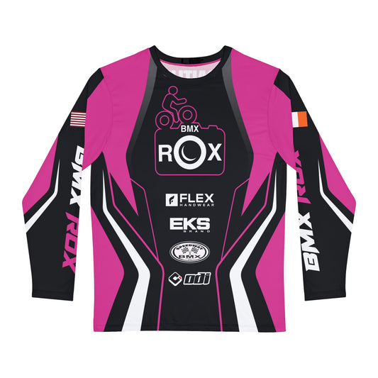 CC BMX Rox Racing Long Sleeve Jersey — Bold Orange & Purple BMX Team Shirt