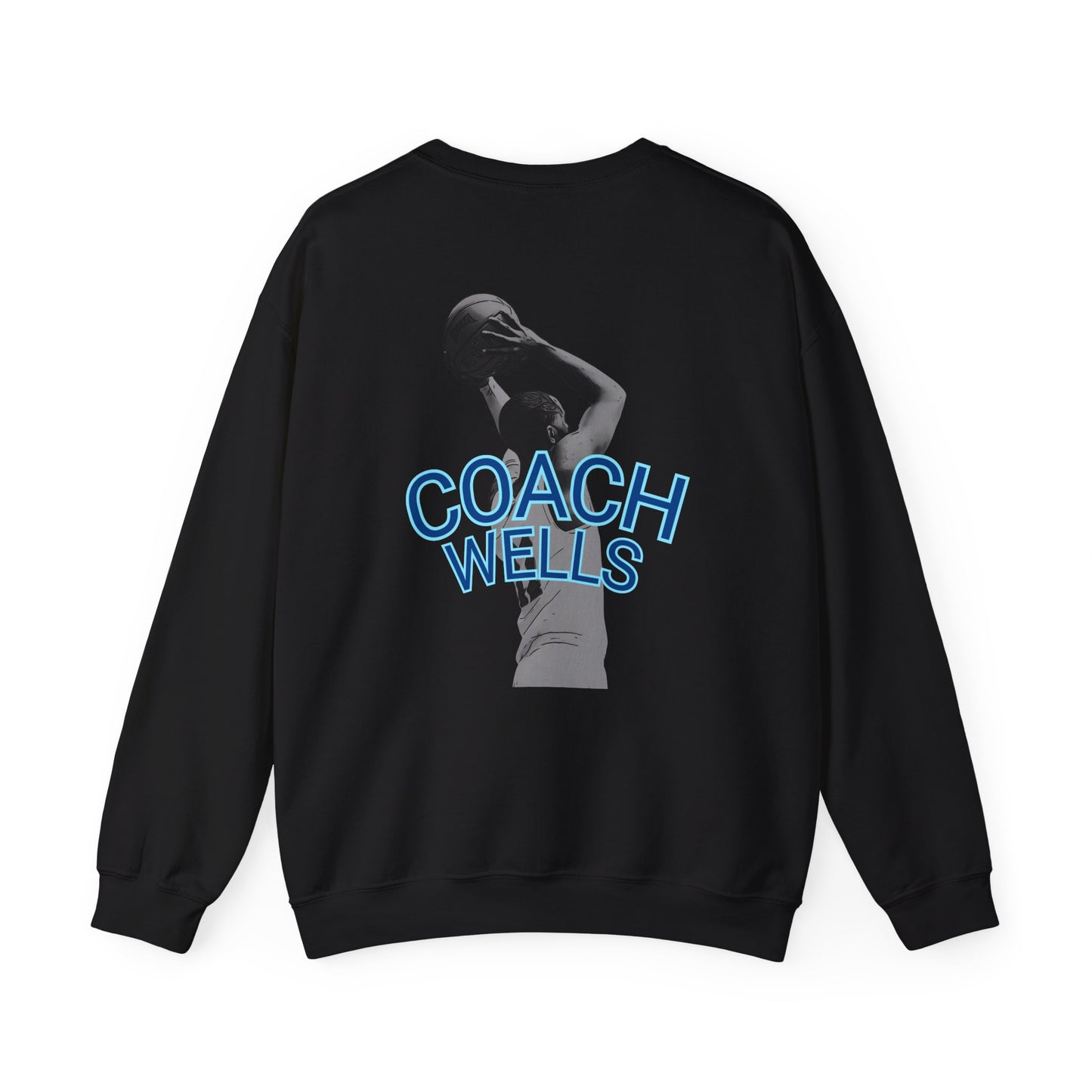 Coach Wells 'Blessed' Basketball Crewneck Sweatshirt — Personalized Coach Tribute