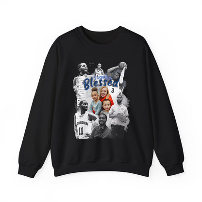 Coach Wells 'Blessed' Basketball Crewneck Sweatshirt — Personalized Coach Tribute