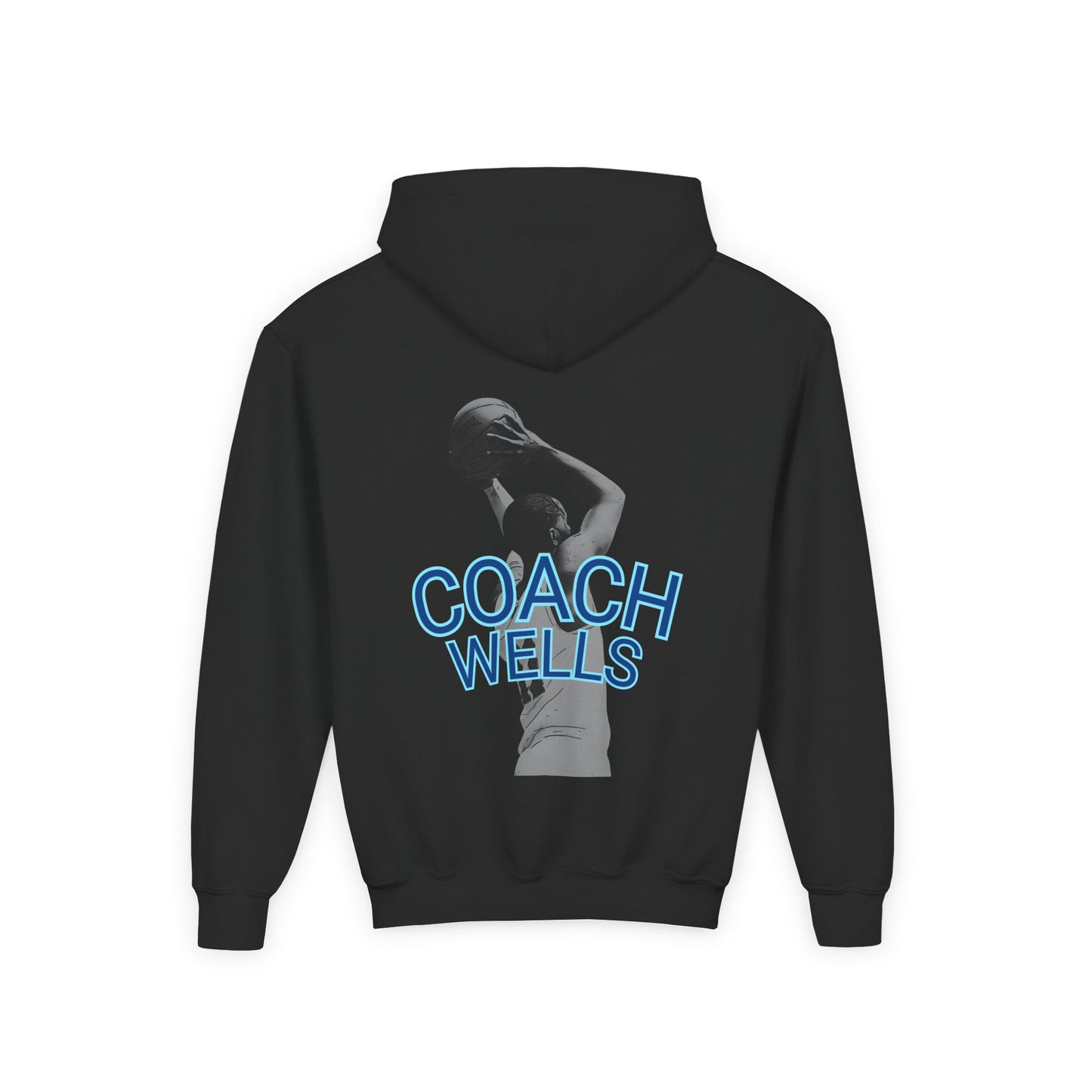 Coach Wells Youth Hoodie — Blessed Team Basketball Collage