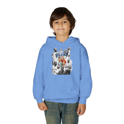 Coach Wells Youth Hoodie — Blessed Team Basketball Collage
