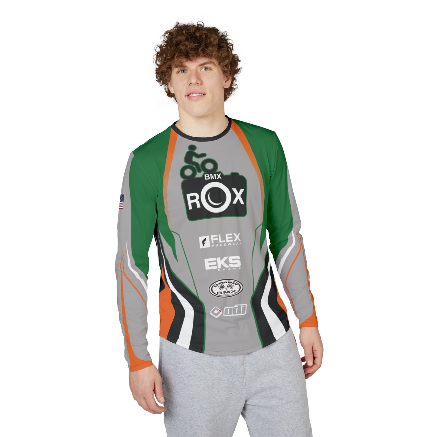 BMX Racing Long Sleeve Jersey — Rox Team Graphic UV Protection Shirt
