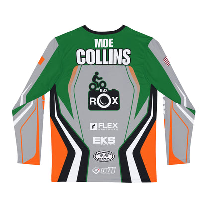 BMX Rox Racing Long Sleeve Jersey — Bold Orange & Purple BMX Team Shirt