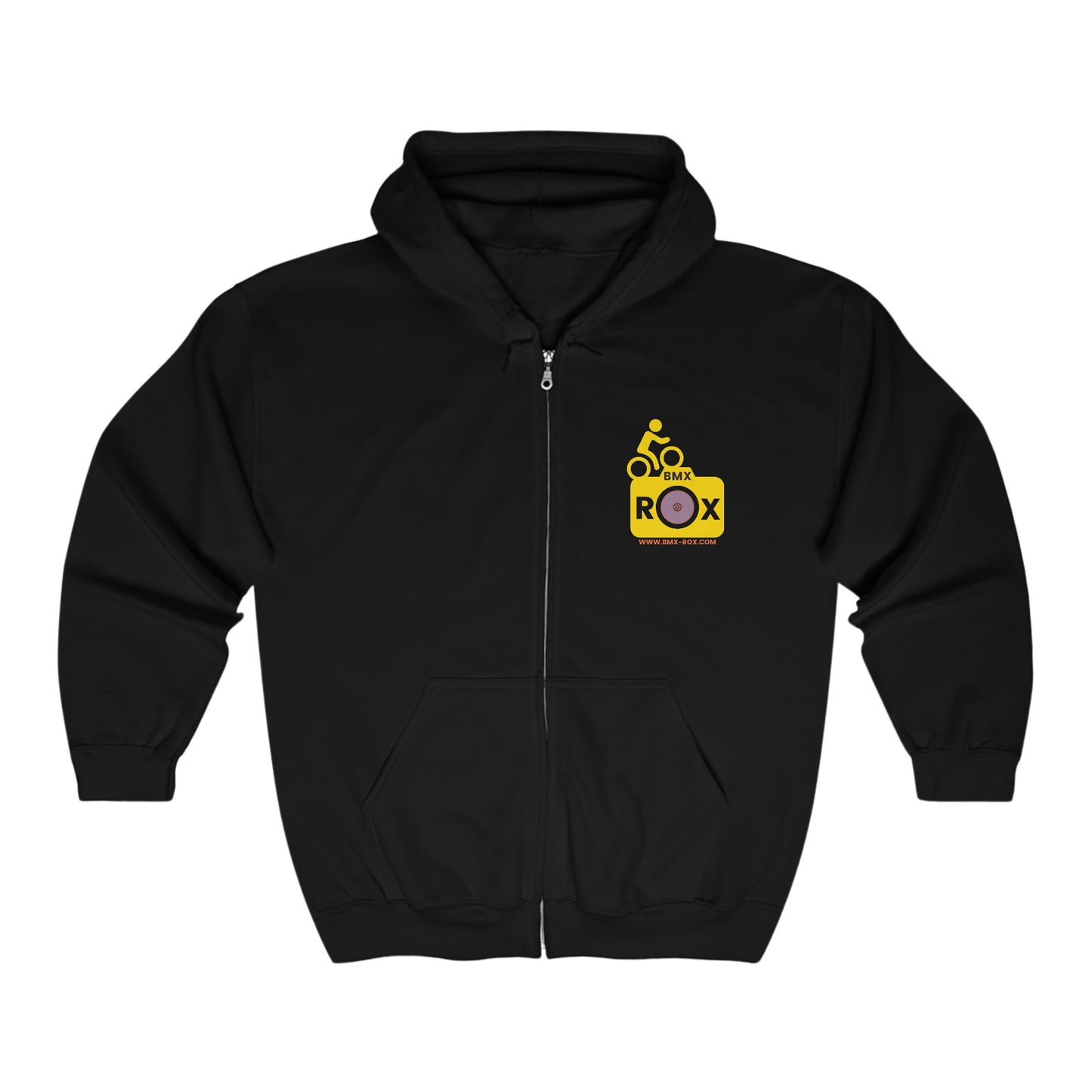 Unisex Heavy Blend™ Full Zip Hooded Sweatshirt BMX ROX
