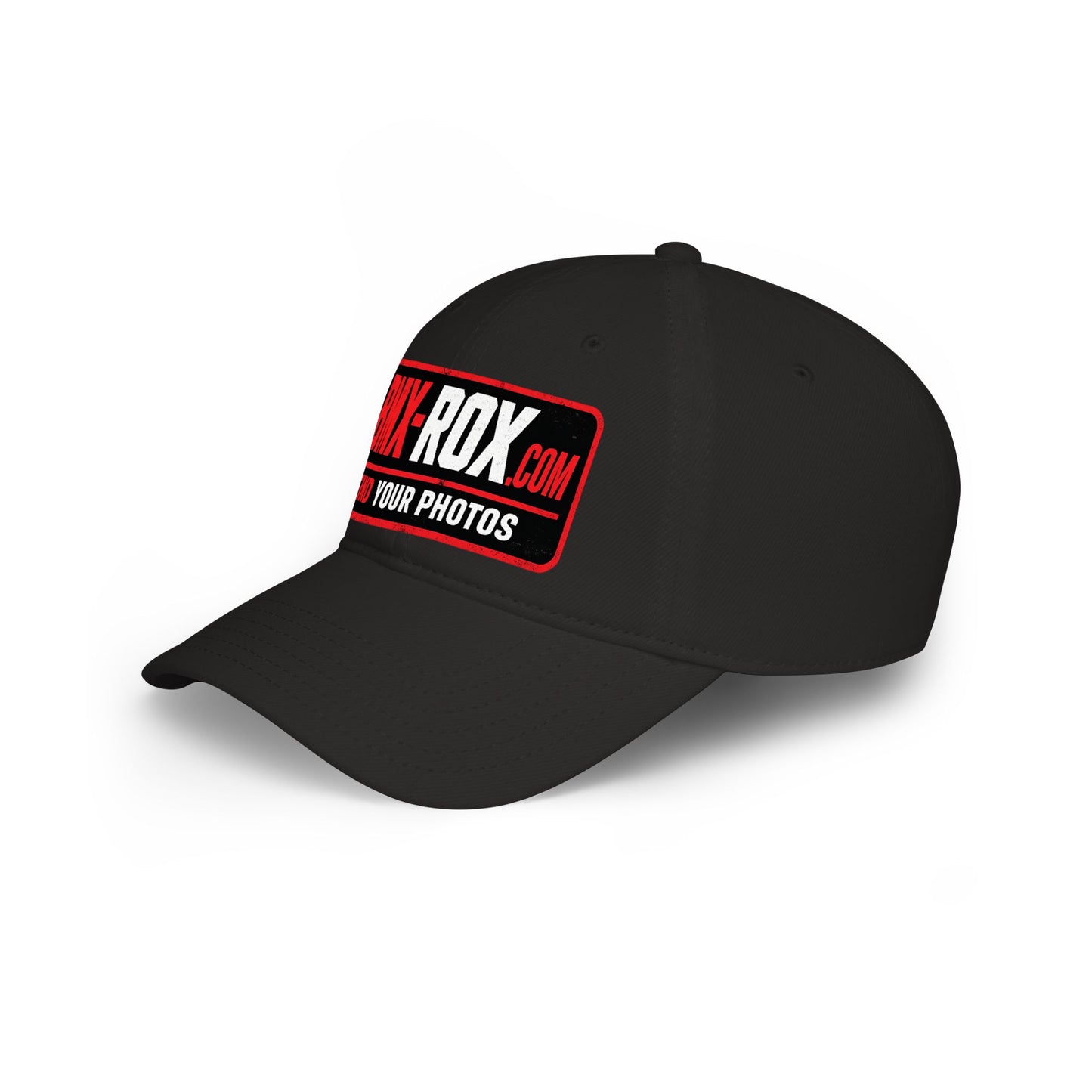 BMX-ROX Low Profile Baseball Cap — "Find Your Photos" Patch Hat