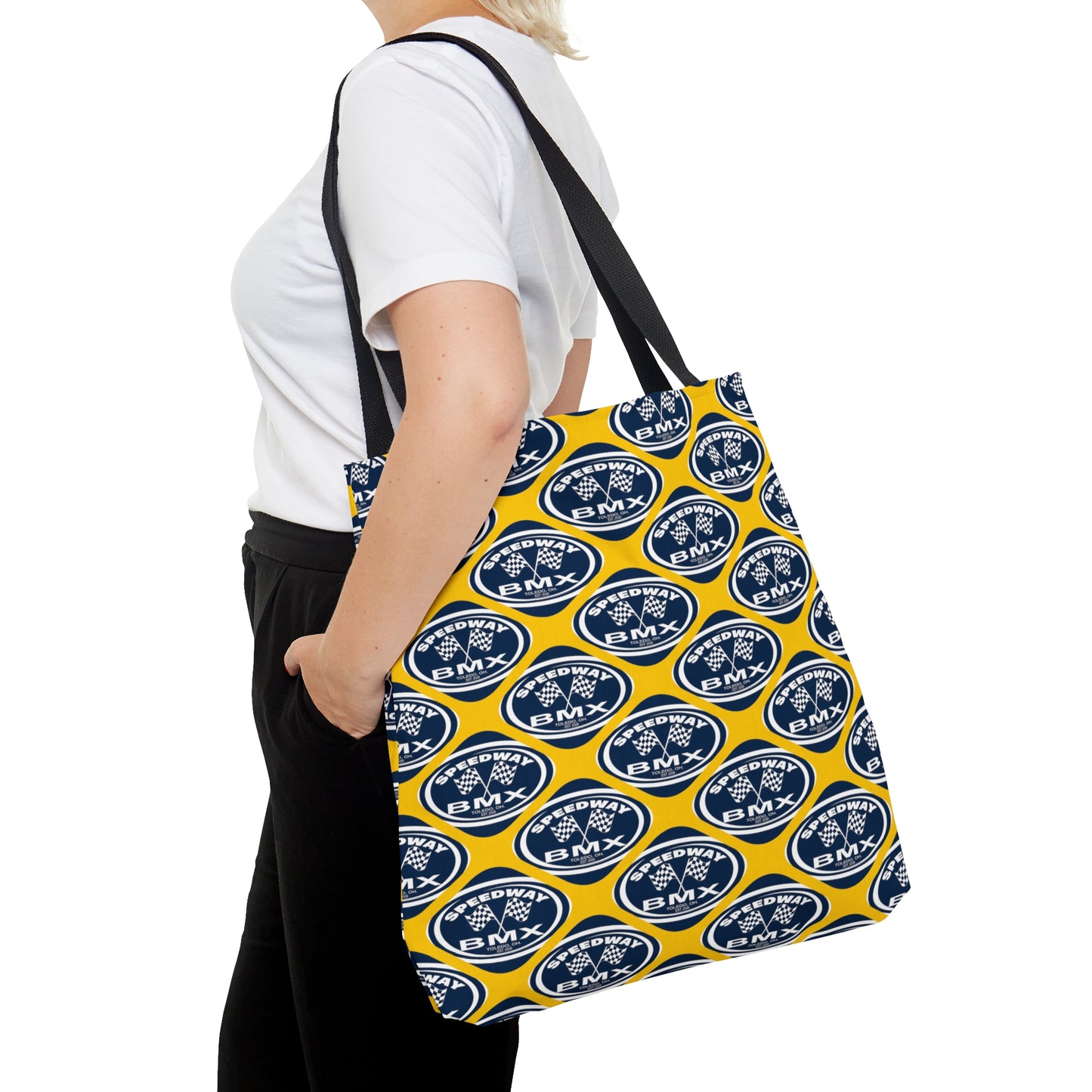 Toledo Speedway BMX Tote Bag U of M Colors
