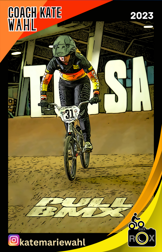 BMX ROX Trading Card Stickers - Coach Kate Wahl