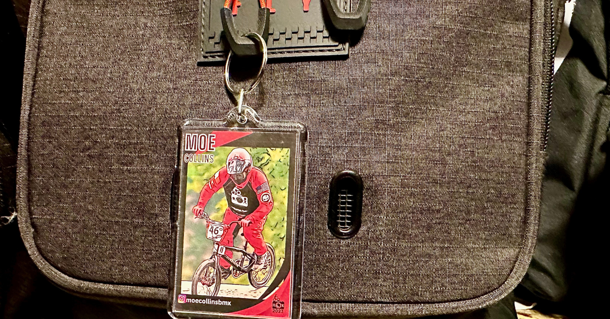 BMX ROX Trading Keychain/Bag Tag