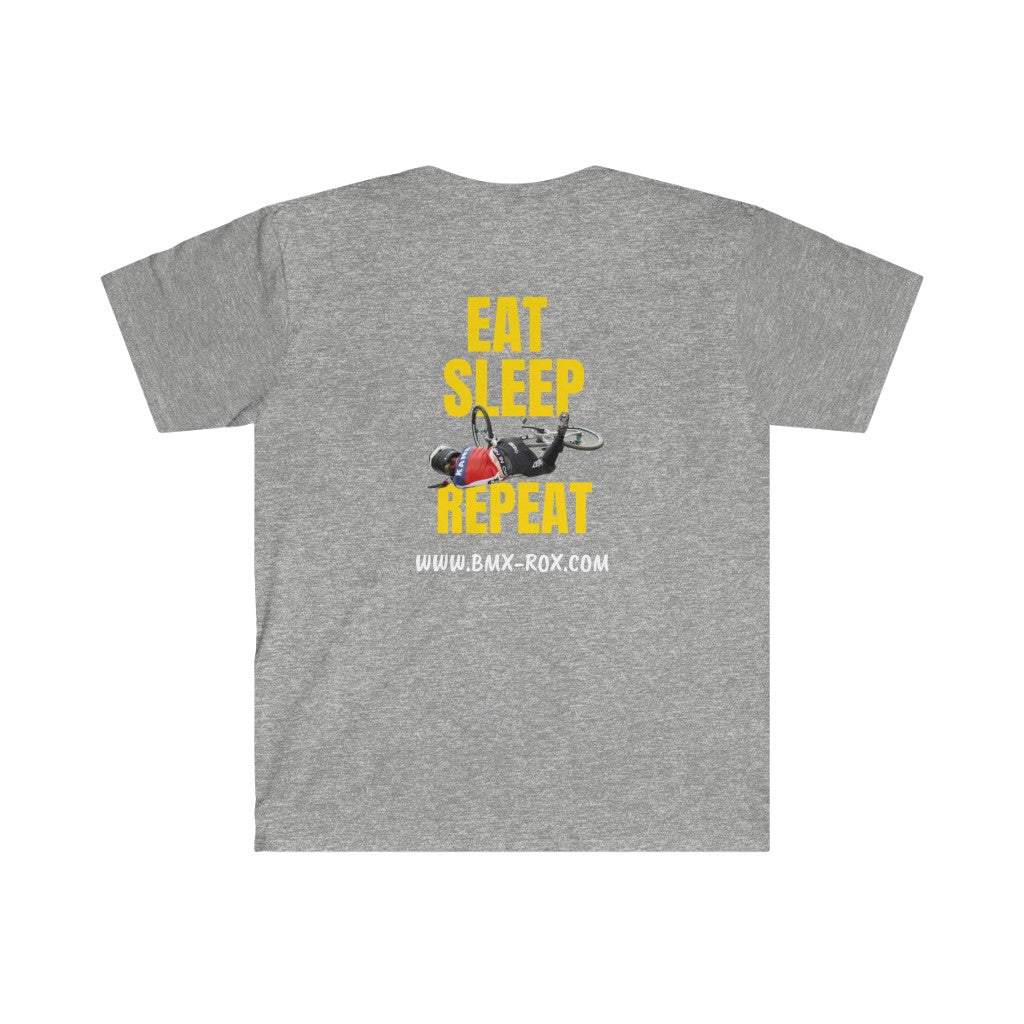 Carly Kane Unisex T-Shirt- Eat, Sleep, Race, Repeat.