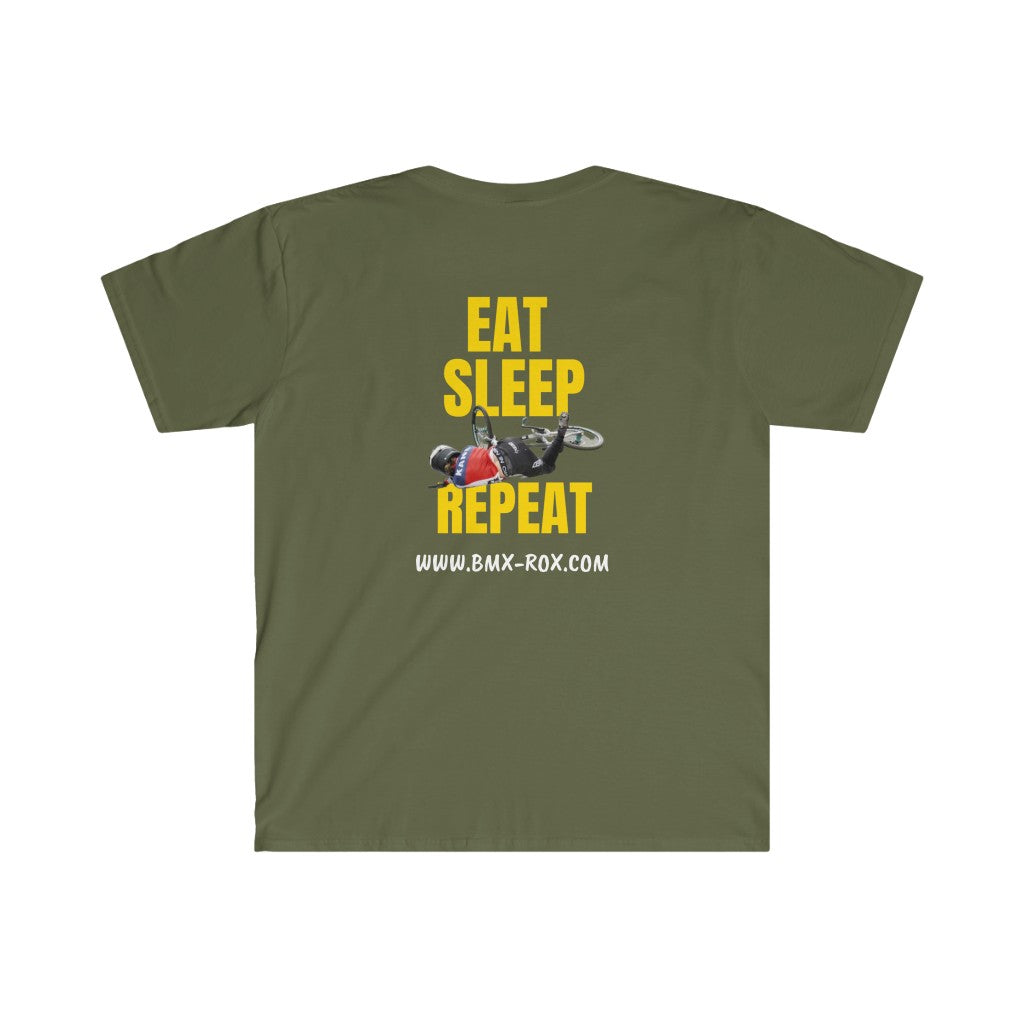 Carly Kane Unisex T-Shirt- Eat, Sleep, Race, Repeat.